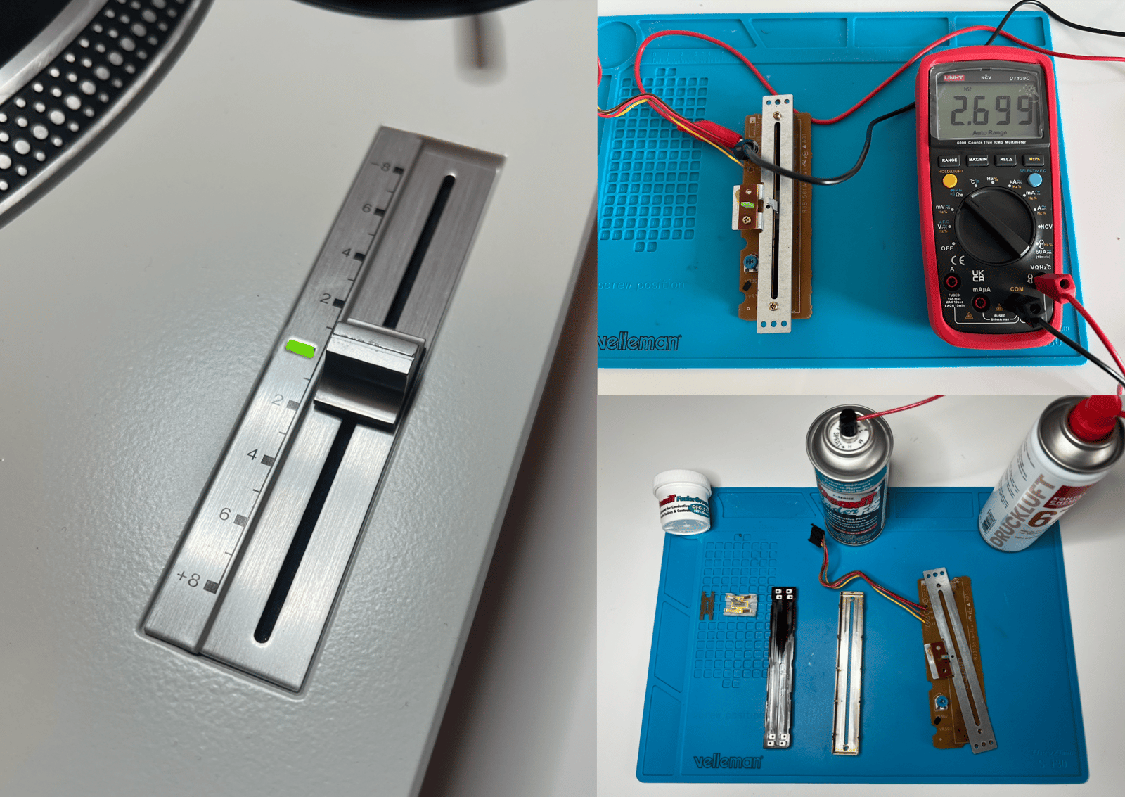 Technics 1200 / 1210 Plattenspieler-Generalüberholung